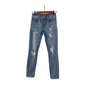 Express Jeans Mid Rise Stretch Ankle Legging Denim Jeans Size Women's 00